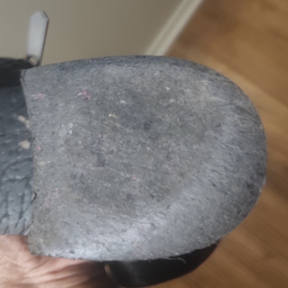 Sam Edelman Hilary Black Leather 3/4 Pointed Toe Boots 9M - Picture 7 of 15